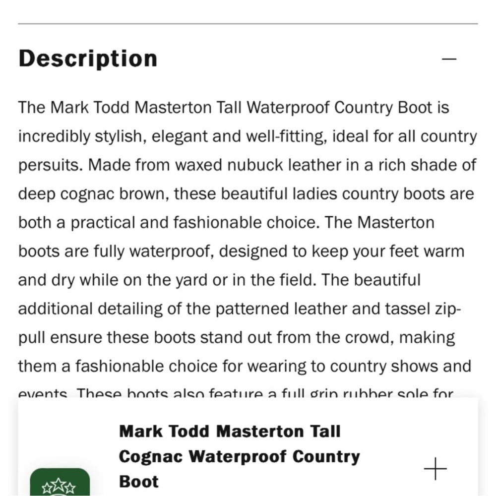 NEW Mark Todd Masterton Tall Equestrian Leather Boot - Picture 7 of 7